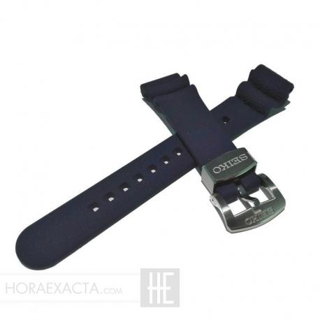 Correa Seiko silicona azul Diver 20 mm. Correa Seiko silicona azul Diver 20 mm.