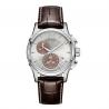 Reloj Hamilton Jazzmaster Chrono Cuarzo Grís Plata Marrón Piel Marrón