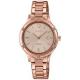 Reloj Casio Sheen PVD Oro Rosa Armis Swarovski 30 mm. SHE-4533PG-4AUER