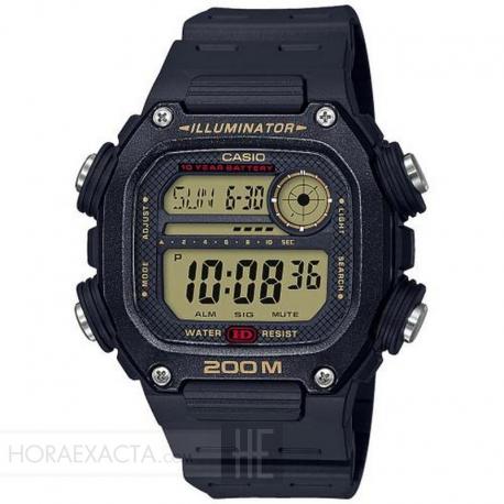 Reloj Casio Collection Digital Negro Resina Negra DW-291H-9AVEF