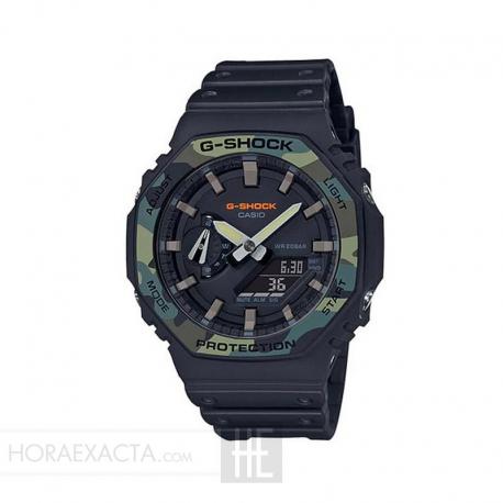 Reloj Casio G-Shock Analógico Digital Negro Camu GA-2100SU-1AER