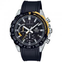 Reloj Casio Edifice Negro Amarillo Caucho Crono EFR-566PB-1AVUEF