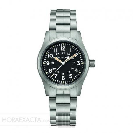Reloj Hamilton Khaki Field Mechanical negro armis 38 mm