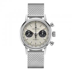 Reloj Hamilton American Classic Intra-Matic Chronograph H. Manual Blanco.