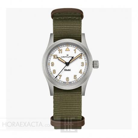 Reloj Hamilton Khaki Field QUARTZ 33 MM NATO textil verde