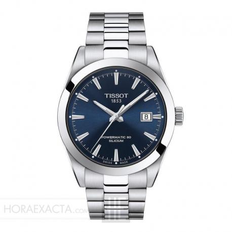 Reloj Tissot Gentleman Azul Armis pOWERMATIC 80. 40 mm. T127.407.11.041.00
