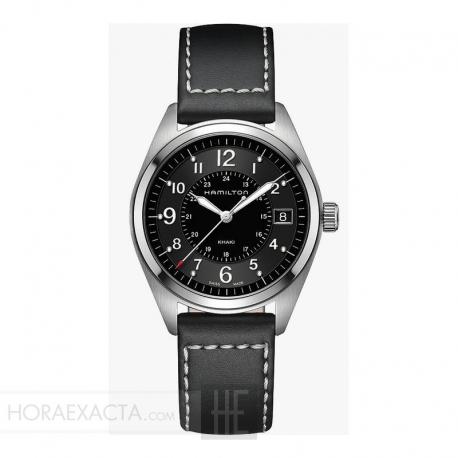 Reloj Hamilton Khaki Field Quartz 40mm Negro Piel . H68551733