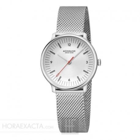 Reloj Mondaine DOPPIO COLLECTION - ACERO MATE (33MM). MLE.33110.SM