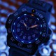Reloj Luminox Navy Seal Azul Silicona Negra 44 mm.