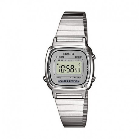 Reloj Casio Collection Digital Armis Gris Pequeño LA670WEA-7EF