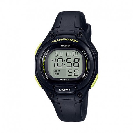 Reloj Casio Digital Silicona Negro Pistacho LW-203-1BVEF