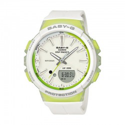 Reloj Casio Baby-G Analogico Digital Verde Limón Blanco BGS-100-7A2ER